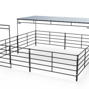 Standard 5 Rail-20×20 Stall With 10×20 Shade