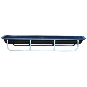 10' Galvanized Bunk Feeder w/Liner - FBFWLG