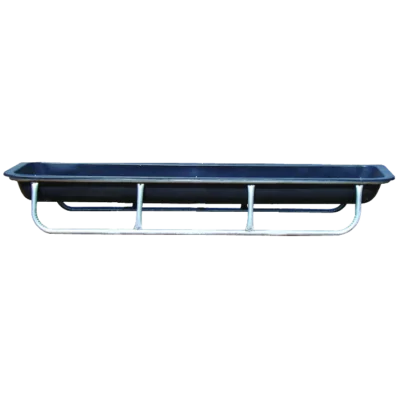 10' Galvanized Bunk Feeder w/Liner - FBFWLG